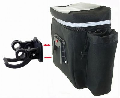 Велосумка на руль M-Wave UTRECHT TRAVEL BAG Black/Silver 122385