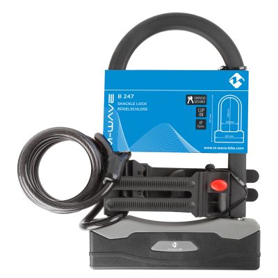 Велозамок M-WAVE B & S shackle U-lock с ключом 5-234025