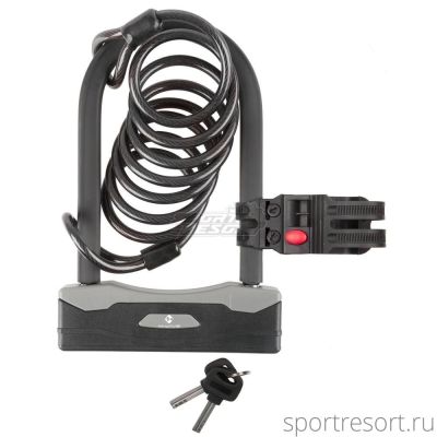 Велозамок M-WAVE B & S shackle U-lock с ключом 5-234025