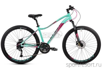 Велосипед Aspect Aura 27.5" (2021) 18" мятно-розовый Aura-27.5-2021-18" green/pink