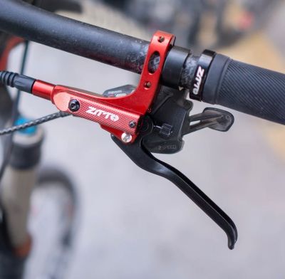 Комплект дисковых тормозов ZTTO 4-Piston Disc Brake Set фиолетовые