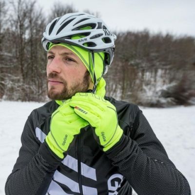 Велоперчатки GripGrab Windster Hi-Vis Fluo Yellow (теплые) S 1030